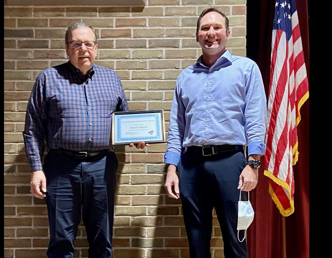 NICE district honors Oysti | News, Sports, Jobs - Vimarsana News